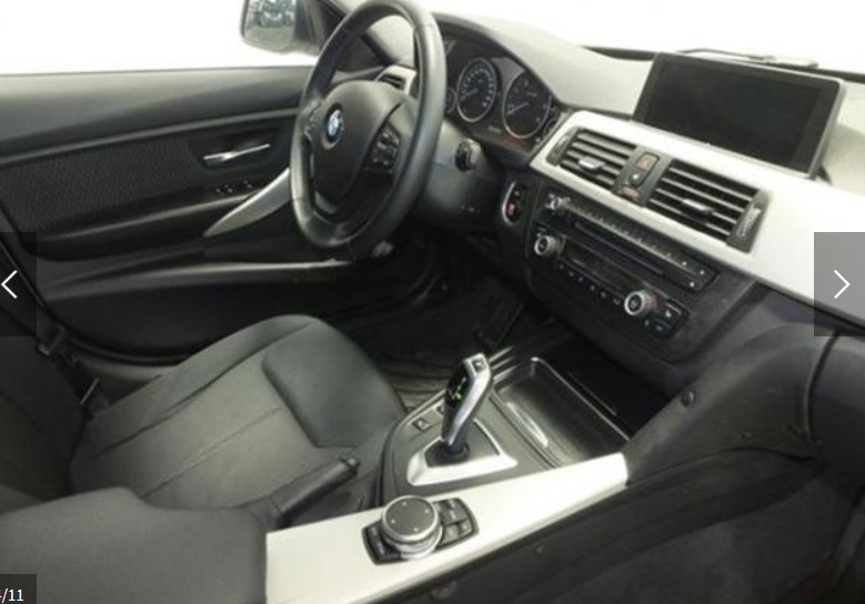 left hand drive BMW 3 SERIES (01/11/2014) -  